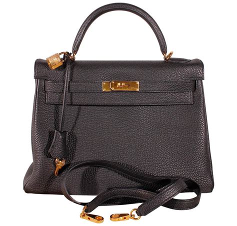 hermes kelly leather handbag black|most expensive hermes kelly bag.